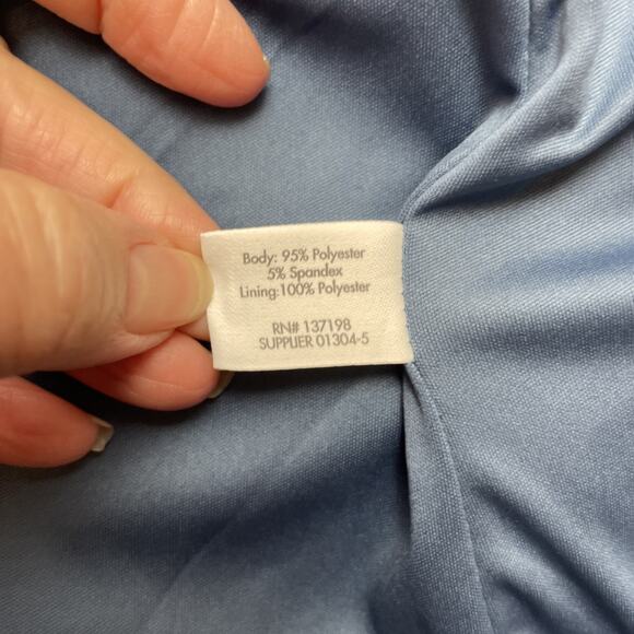 Stylus LaDarius Campbell Knit Blazer Mens L Heather Blue 2 Button Stretch NWT - Picture 6 of 14